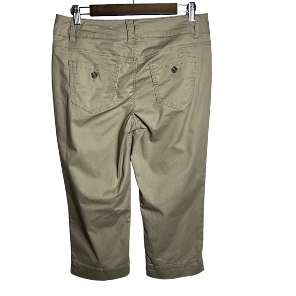 Sonoma Modern Capri Pants Women's Size 6 Tan Khaki Pockets Stretch - Picture 2 of 10